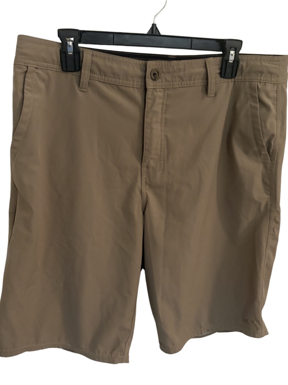 O'Neill Men's Beige Chino Shorts Button Closure Pockets Flat Front Summer